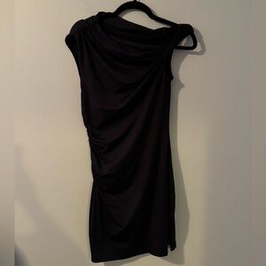 H&M Black One Shoulder Dress